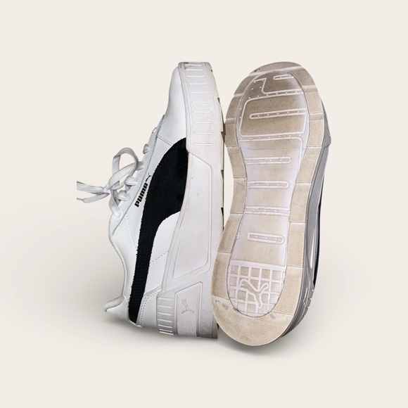 Puma Classic White and Black Sneakers - Picture 3 of 3